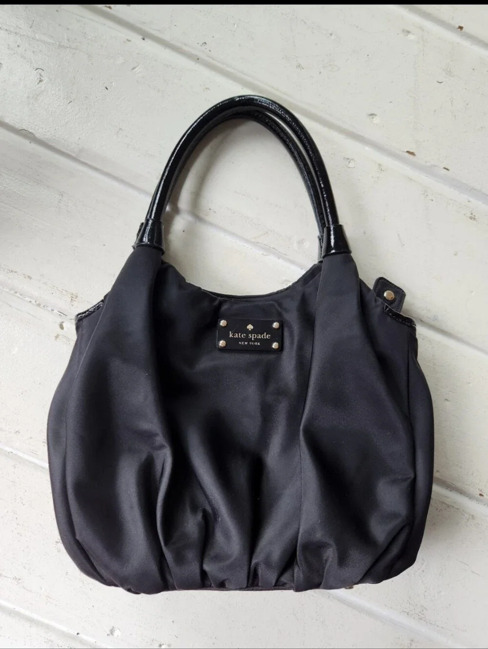 Kate Spade Black Satchel Handbag, Nylon,  Karen